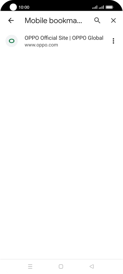 Press the required bookmark. Press the required bookmark.