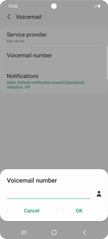 Key in +447836121121 and press OK.