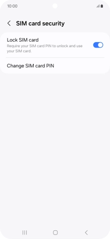 Press Change SIM card PIN.
