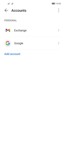 Press the required account type. Press the required account type.