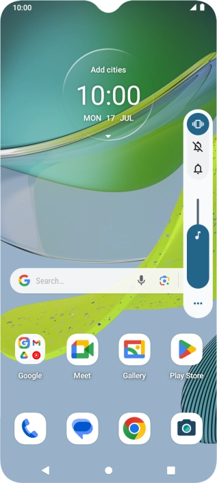 Press the sound mode icon.