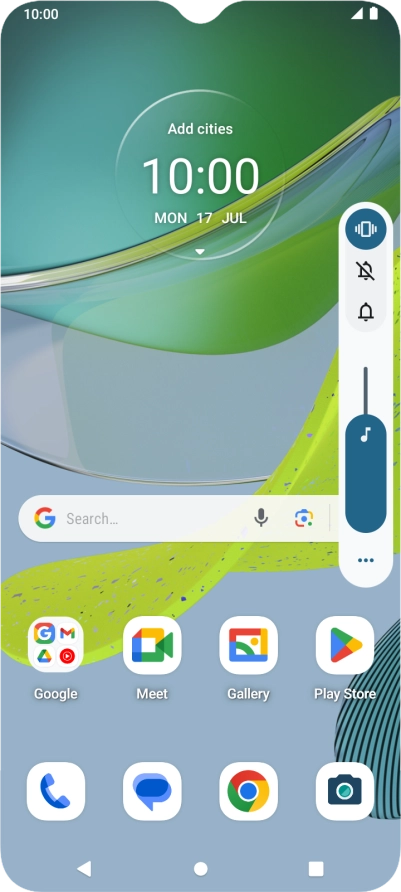 Press the sound mode icon.