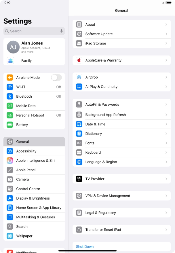 Press Transfer or Reset iPad. Press Transfer or Reset iPad.