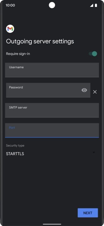 Press the drop down list below 