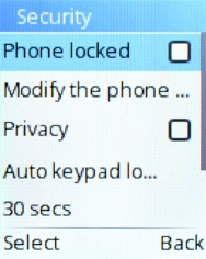 Select Phone locked.