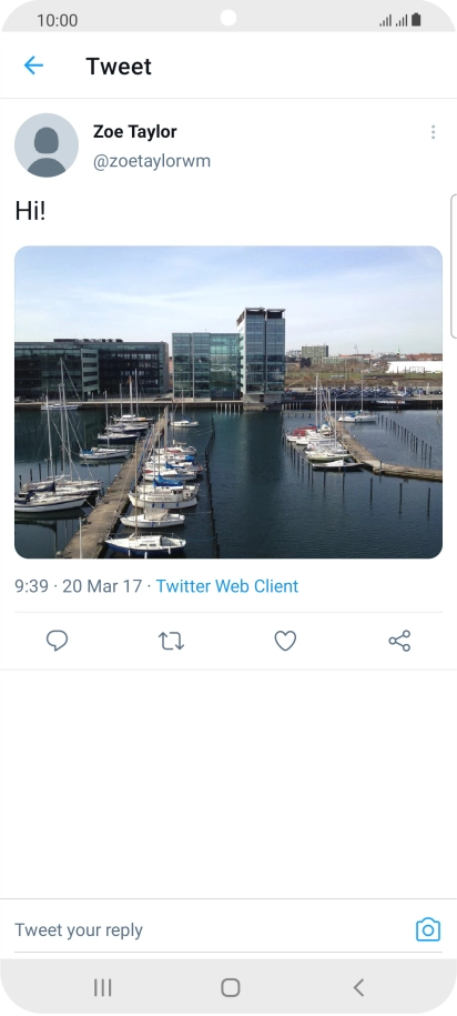 Press the text input field.