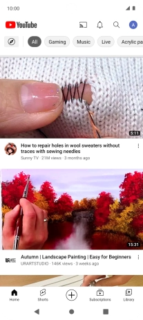 Press the upload icon.