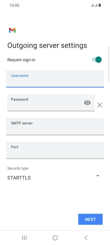 Press the field below 