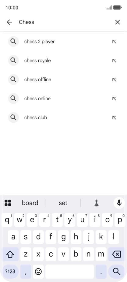 Key in the name or subject of the required app and press the search icon. Key in the name or subject of the required app and press the search icon.