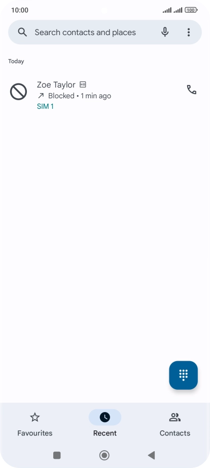 Press the Home key to return to the home screen.