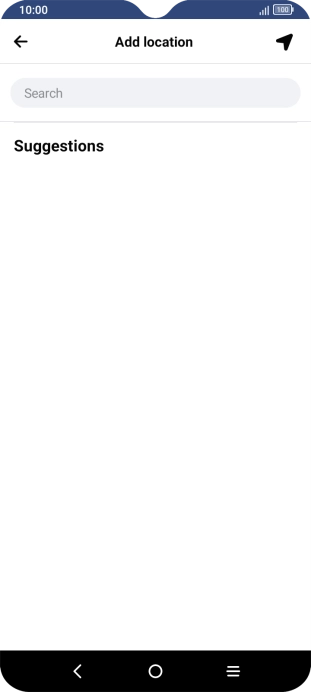 Press the search field and key in the required search word.