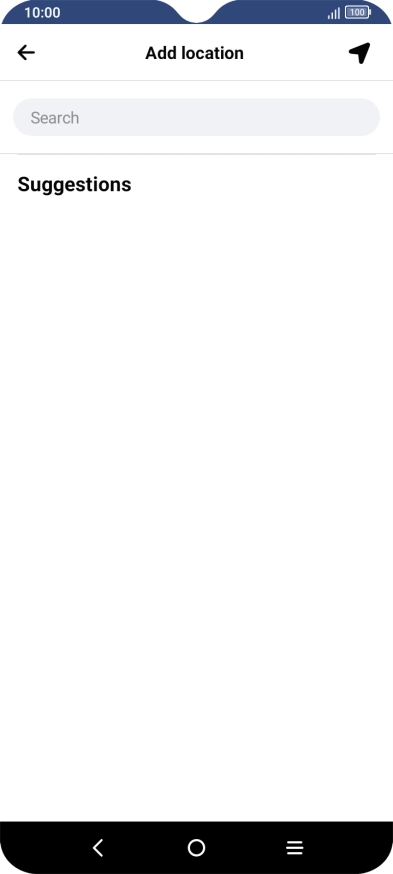 Press the search field and key in the required search word.