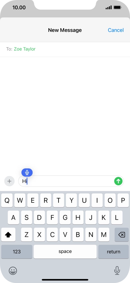 Press the microphone icon to end dictation. Press the microphone icon to end dictation.