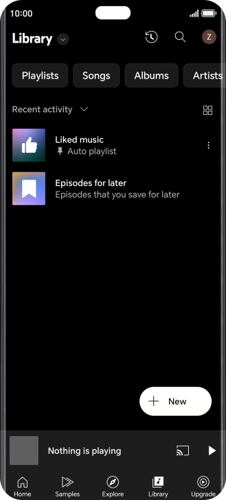 Press the drop down list.