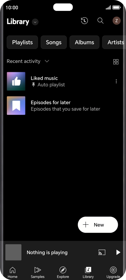 Press the drop down list.
