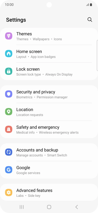 Press Accounts and backup.