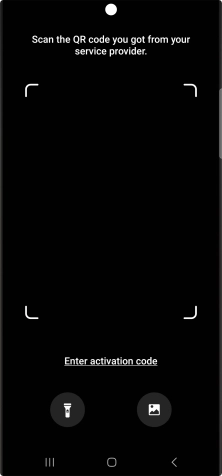 Place the QR code you've received inside the phone camera frame to scan the code. If you’ve deleted your eSIM, you can re-add it using your existing QR code. If you’re having problems, see our FAQ.