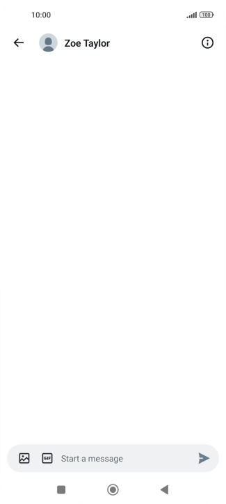 Press the text input field.