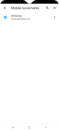 Press the required bookmark.