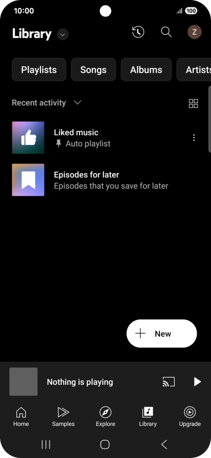 Press the drop down list.