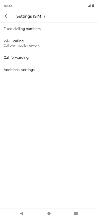 Press Additional settings.