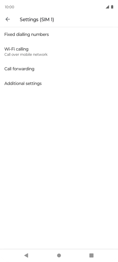 Press Additional settings.