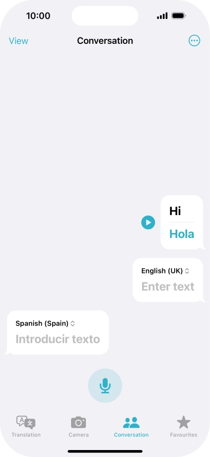 Press the menu icon.