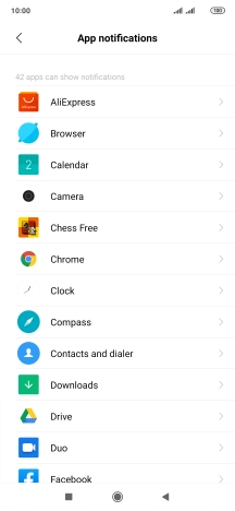 Press the required app.