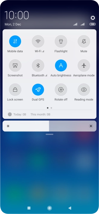 Press the sound mode icon the necessary number of times to turn silent mode on or off.