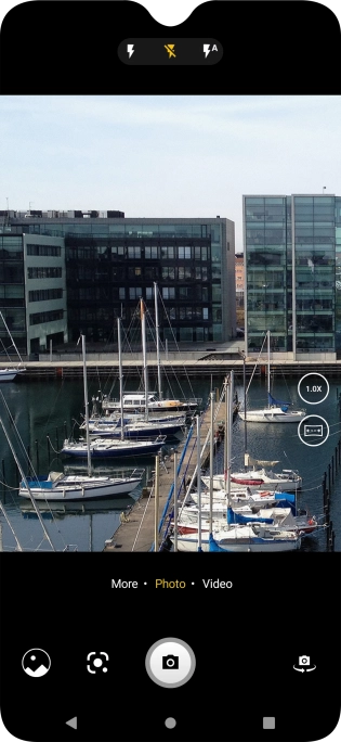 Press the required setting.