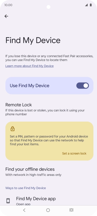 Press the Home key to return to the home screen.