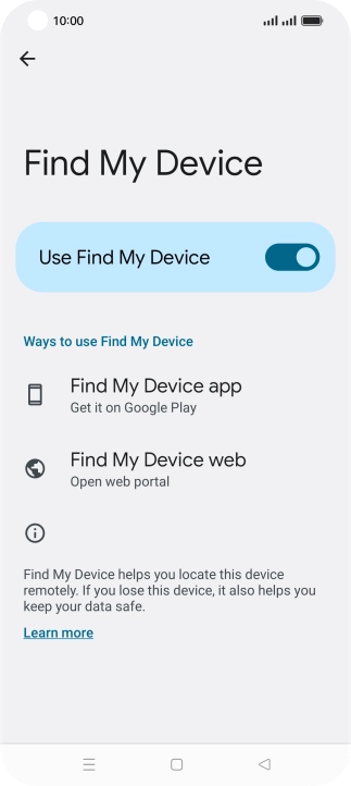 Press the Home key to return to the home screen.