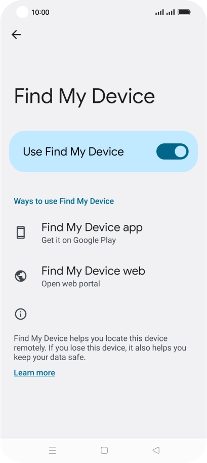 Press the Home key to return to the home screen.