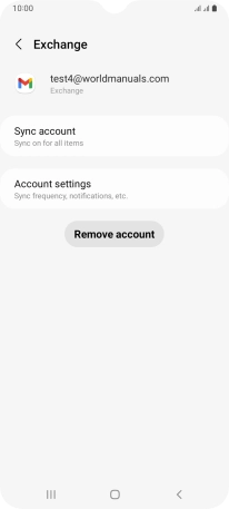 Press Account settings.