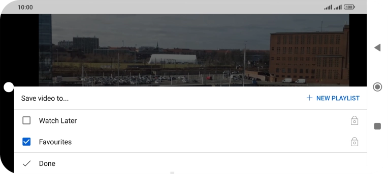 Press the required playlist.