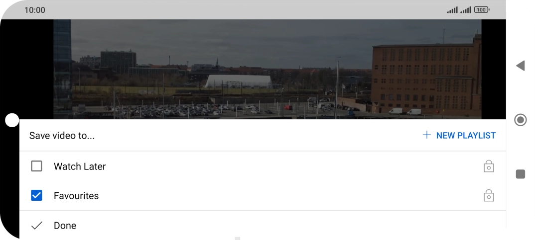 Press the required playlist.