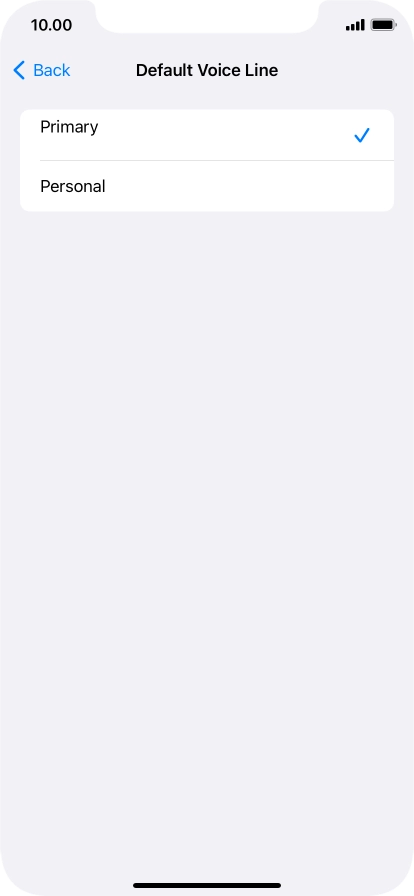 Press the required price plan.