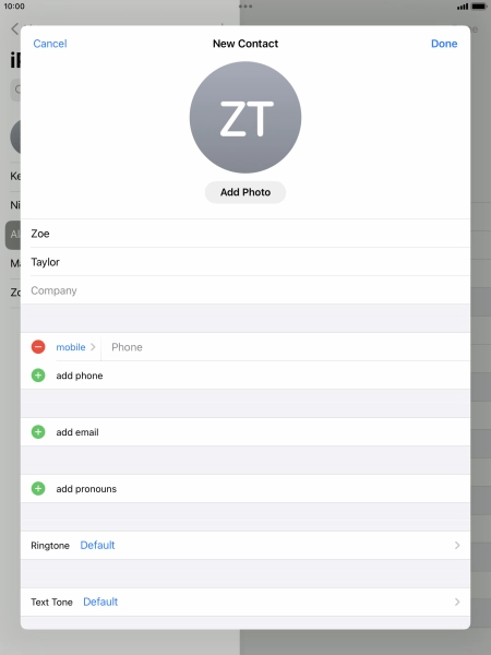 Press Phone and key in the required phone number.