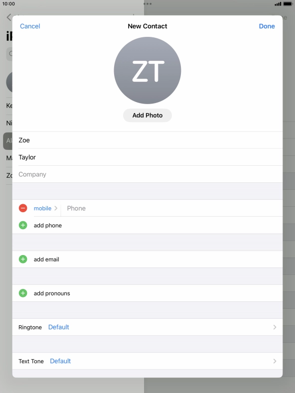 Press Phone and key in the required phone number.