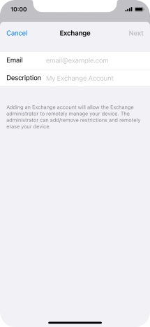 Press Email and key in your email address. Press Email and key in your email address.