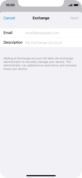 Press Email and key in your email address. Press Email and key in your email address.