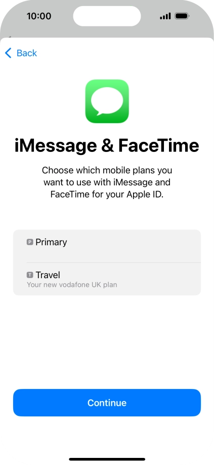 Press the required price plan.