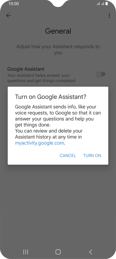 If you turn on the function, press TURN ON. If you turn on the function, press TURN ON.