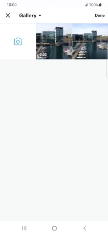 Press the required picture or video clip. Press the required picture or video clip.