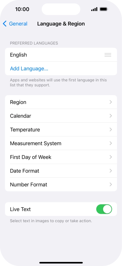 Press Add Language....