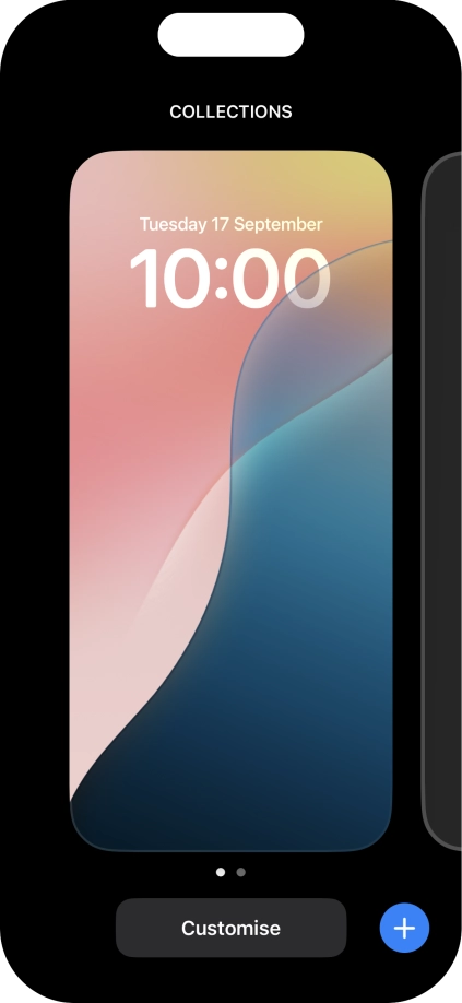 Press the add icon. Press the add icon.