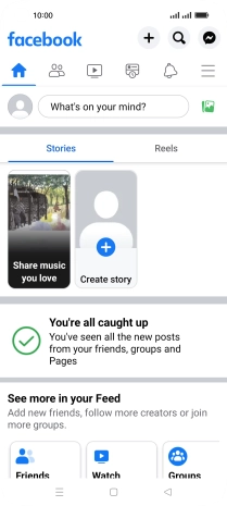 Press the text input field.