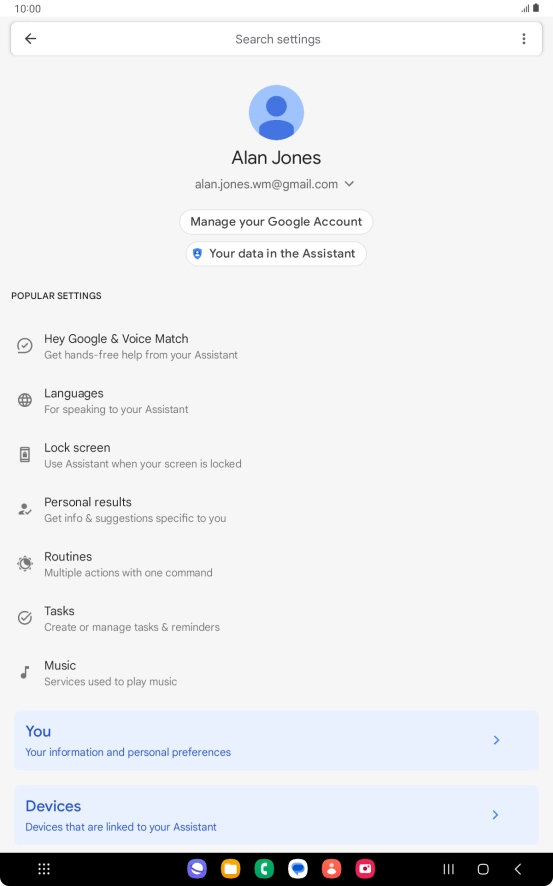 Press Hey Google & Voice Match.