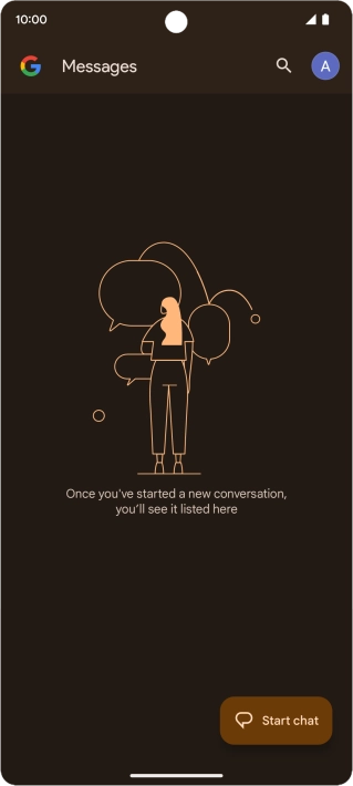 Press the profile icon.