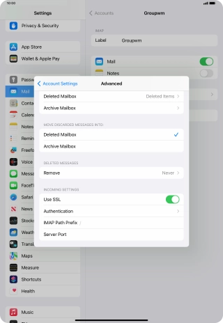Press Authentication.